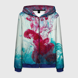 Мужская толстовка на молнии Абстрактный красочный дым