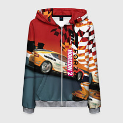 Толстовка 3D на молнии мужская Froza horizon art, цвет: 3D-меланж