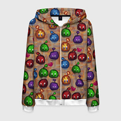 Мужская толстовка на молнии Много слаймов Стардью