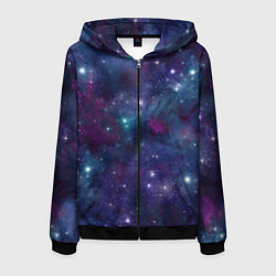 Мужская толстовка на молнии Бесконечность звездного неба