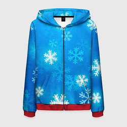 Толстовка 3D на молнии мужская Зима 2023, цвет: 3D-красный