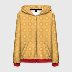 Мужская толстовка на молнии Желтые пузыри
