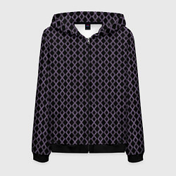 Мужская толстовка на молнии Фиолетовый паттерн