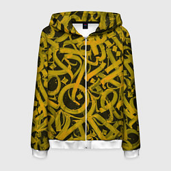 Мужская толстовка на молнии Gold Calligraphic
