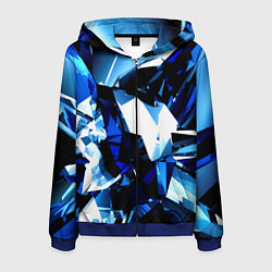 Мужская толстовка на молнии Crystal blue form