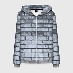 Мужская толстовка на молнии Grey wall