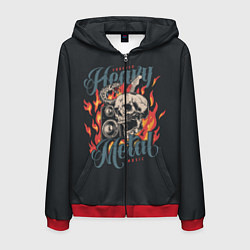 Мужская толстовка на молнии Heavy metal music