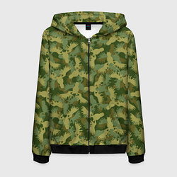 Мужская толстовка на молнии Лоси - камуфляж