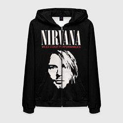 Мужская толстовка на молнии Nirvana - Kurt Cobain