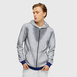 Толстовка 3D на молнии мужская С пятнами пота, цвет: 3D-синий — фото 2