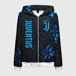 Толстовка 3D на молнии мужская Juventus logo, цвет: 3D-белый