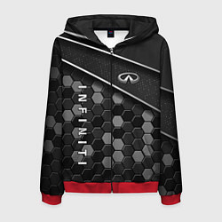 Мужская толстовка на молнии Infiniti - черный металл