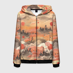 Мужская толстовка на молнии Japen pattern