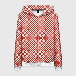 Мужская толстовка на молнии Славянские обережные узоры