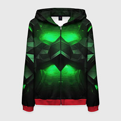 Мужская толстовка на молнии Абстрактное царство зелени