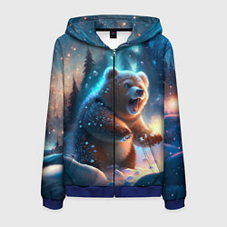 Мужская толстовка на молнии Полярный мишка