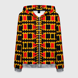 Мужская толстовка на молнии Королевские квадраты