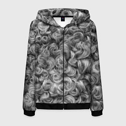 Мужская толстовка на молнии Кудрявая шерсть баранов