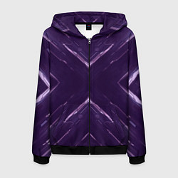 Мужская толстовка на молнии Космические треугольники икс