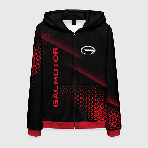 Мужская толстовка на молнии Gac / 3D-Красный – фото 1