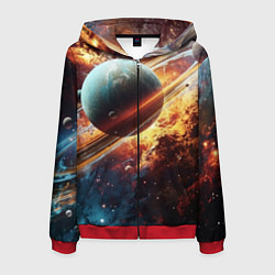 Мужская толстовка на молнии Большая планета