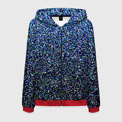 Мужская толстовка на молнии Шум пикселей