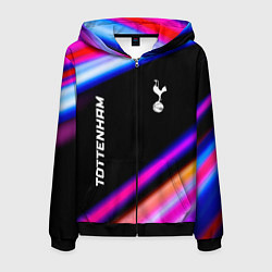 Толстовка 3D на молнии мужская Tottenham speed game lights, цвет: 3D-черный