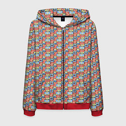 Мужская толстовка на молнии Монстры и человечки