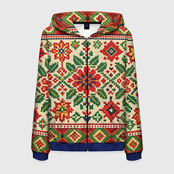 Мужская толстовка на молнии Славянский узор и орнамент