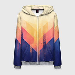 Мужская толстовка на молнии Abstract art - geometric shapes