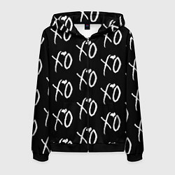 Толстовка 3D на молнии мужская The Weeknd XO, цвет: 3D-черный
