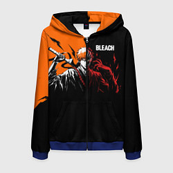 Толстовка 3D на молнии мужская Bleach Ичиго Куросаки, цвет: 3D-синий