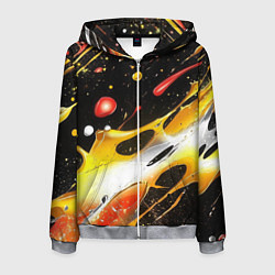 Мужская толстовка на молнии Текстура краска