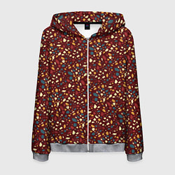 Толстовка 3D на молнии мужская Садовая дорожка, цвет: 3D-меланж