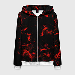 Мужская толстовка на молнии Color red black