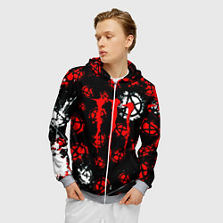 Толстовка 3D на молнии мужская Monster energy anarhy, цвет: 3D-меланж — фото 2