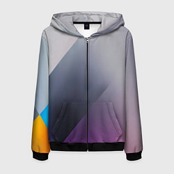 Мужская толстовка на молнии Color grey with stripes