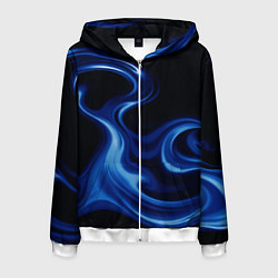 Мужская толстовка на молнии Color blue smoke
