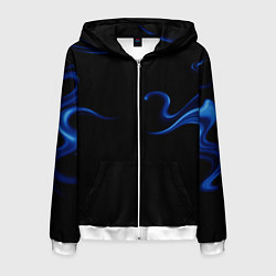 Мужская толстовка на молнии Color blue abstraction