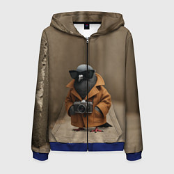 Мужская толстовка на молнии Шпиониро Голубиро мем