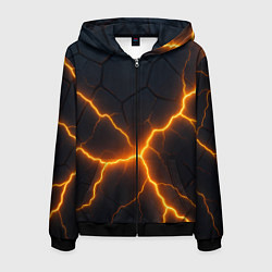 Мужская толстовка на молнии Молнии и черные плиты