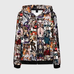 Мужская толстовка на молнии Гачиакута герои