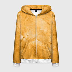 Толстовка 3D на молнии мужская Абстракция - bright yellow, цвет: 3D-белый