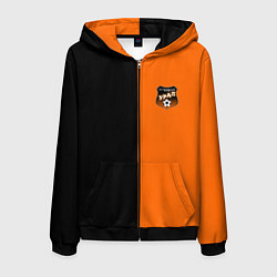 Толстовка 3D на молнии мужская ФК Урал - два цвета, цвет: 3D-черный