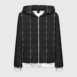 Мужская толстовка на молнии Color grey white lines