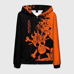Мужская толстовка на молнии One Piece - Ace