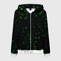 Мужская толстовка на молнии Color green khaki