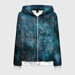 Мужская толстовка на молнии Абстракция - dark blue