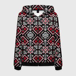 Мужская толстовка на молнии Славянский орнамент обережный