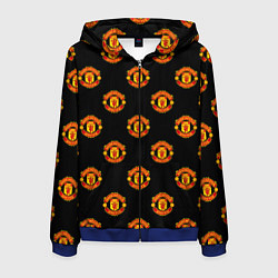 Мужская толстовка на молнии Manchester United Pattern